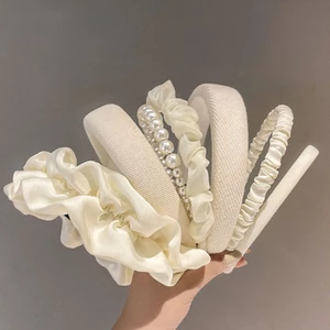 【Bờm Tóc】Băng đô Cài Tóc Rửa Mặt Đa Năng Màu Trắng Thời Trang Hàn Quốc Cho Nữ - Phụ Kiện Tóc