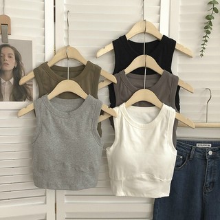 Áo Ba Lỗ Nữ Cotton Mềm Mịn Mẫu Mới Kèm Mút Đệm Ngực 620