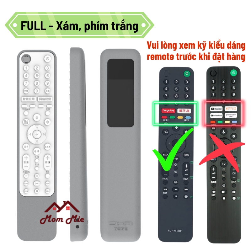 Cao cấp] Vỏ bọc remote tivi SONY ôm sát toàn bộ remote, chống bụi ...