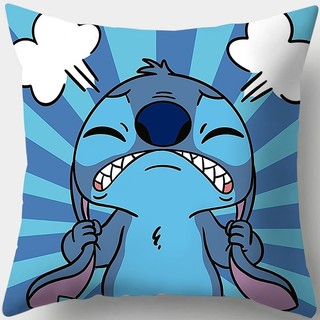 Stitch Cartton Một Mặt In Hình Chữ Nhật Polyester Gối Phòng Ngủ Sofa Trang Trí Nhà Gối (Không Có Lõi Gối)