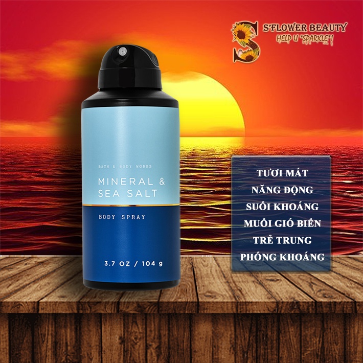 Bath and body top works mens mineral and sea salt