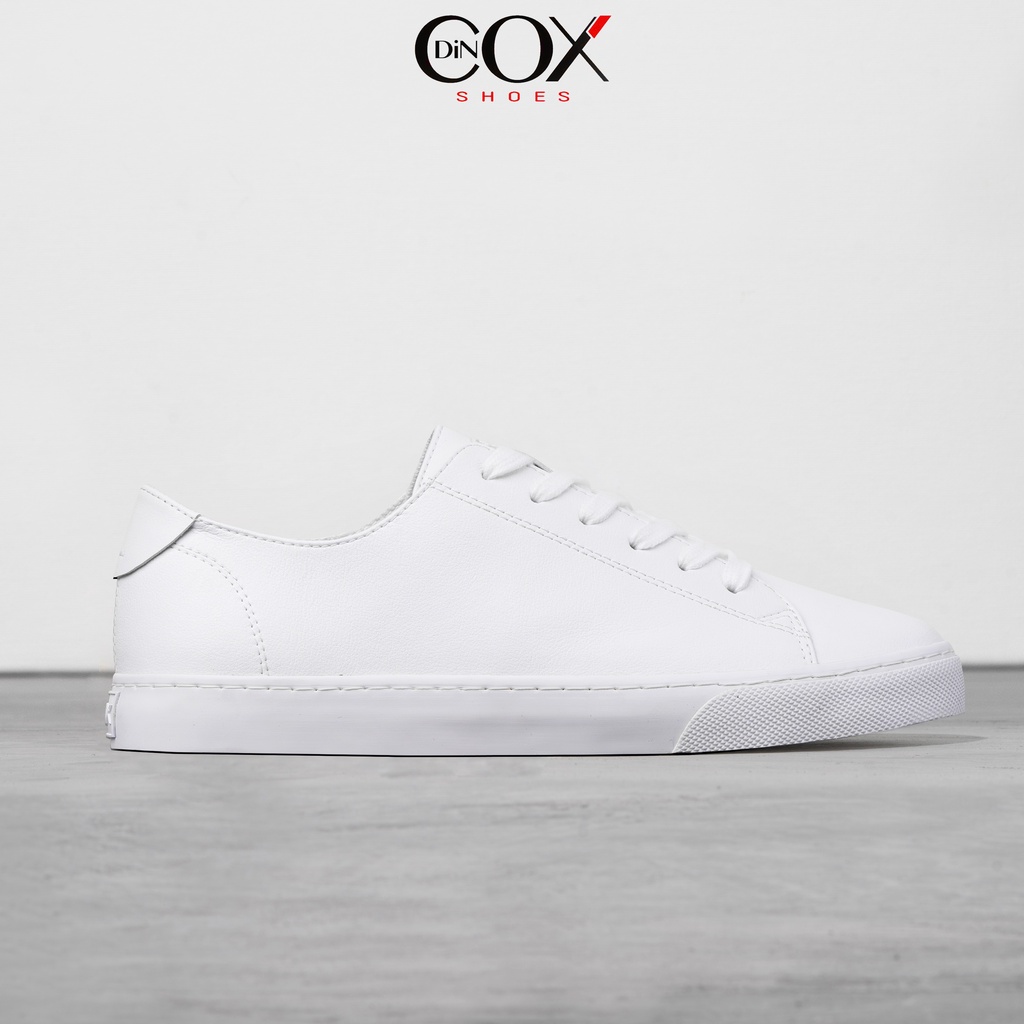 [Mã BMLTA35 giảm đến 35K đơn 99K] Giày Sneaker Da Unisex DINCOX D34 Sành Điệu White