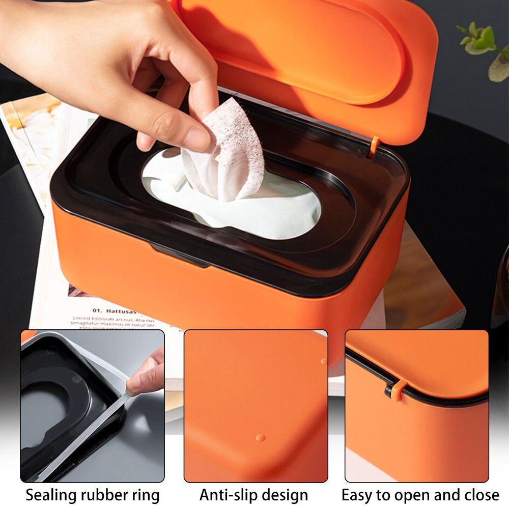 GOODH Hộp đựng khăn giấy ướt Thiết thực tại nhà Khăn lau văn phòng Hộp đựng khăn ăn