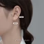 Bông tai bạc TLEE nam nữ nụ đá 925 chốt ren vặn nhiều size cá tính TLEE JEWELRY B0338