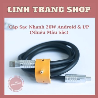 Cáp Sạc Nhanh PD20W Dẻo Nhiều Màu Sắc ( Bảo Hành 12 Tháng)