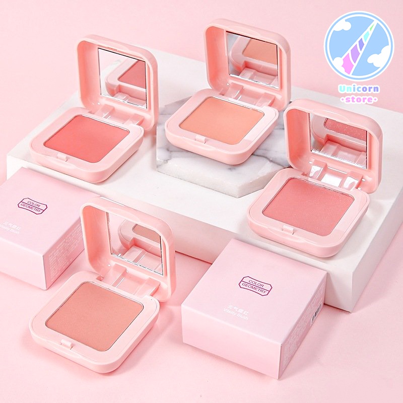 Phấn Má Hồng Kiềm Dầu Mịn Màng Lameila Colour Geometry Vitality Blush Kèm Cọ NO3042