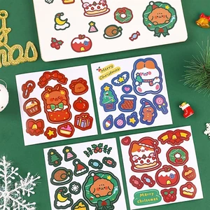 10 Sticker Noel Merry Christmas - Thỏ Hồng VPP