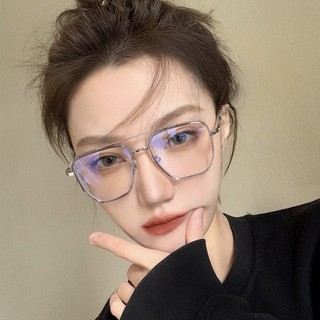 Kính Mắt Chống Bức Xạ Vintage Polygon Khung Kim Loại Ánh Sáng Xanh Có Thể Thay Thế Ống Kính Sắc Thái Cho Nữ / Nam
