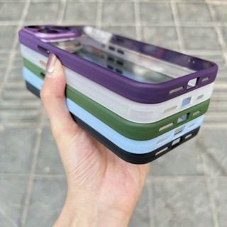 Ốp lưng X&M chính hãng lưng trong cứng viền dẻo màu bảo vệ camera cho ip 12promax/13/pro/promax/14/15/16/pro/promax