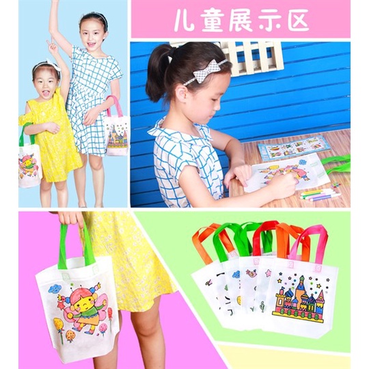 Combo túi kèm màu tô sáng tạo, phát triển tư duy
