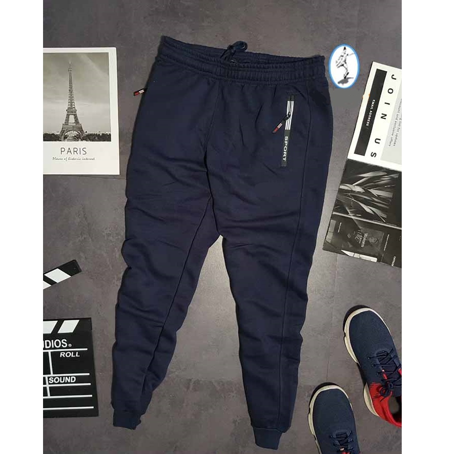Jogger khóa kéo co giãn tốt cho cả nam và nữ