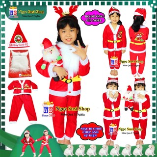 BỘ ĐỒ NOEL CHO BÉ YÊU TRAI GÁI ĐỀU MẶC ĐƯỢC QUẦN ÁO NOEL - QUẦN ÁO GIÁNG SINH CHẤT VẢI NỈ