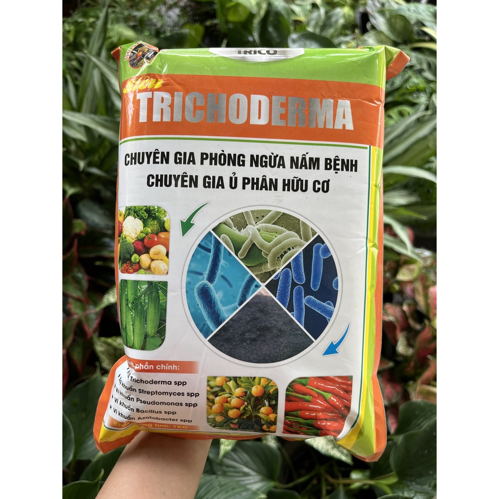 Gói 1kg Trichoderma HPD chuyên gia ngăn nấm bệnh và phân hủy nhanh rác ...