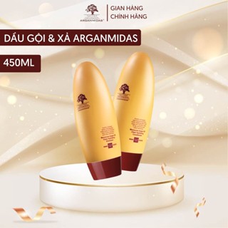 Bộ dầu gội xả Arganmidas tinh dầu Moroccan Argan phục hồi tóc hư tổn và kích thích mọc tóc cho mái tóc suôn mượt 450ml