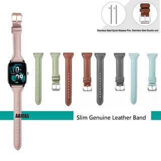 Dây Đeo Bằng Da Thật Mỏng 20mm Cho Đồng Hồ Thông Minh Huami Amazfit GTS 4 mini 2 2e 3 GTS2 GTS3 / Bip 3 Pro Lite S U Pop