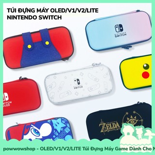 [Sẵn VN - Hỏa Tốc] Oled/V1/V2/Lite Túi Đựng Dành Cho Máy Game Cầm Tay Nintendo Switch Da PU+Eva Nhiều Mẫu
