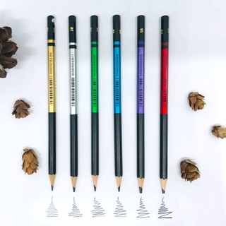 Hộp 12 Bút Chì Gỗ Fine Art 5B CLASSMATE Nét Bút Mịn, Dùng Làm Họa Cụ Vẽ Tranh Chuyên Nghiệp CL-PC905