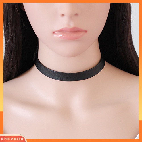 |MỘT| Thời Trang Nữ Phong Cách Đơn Giản Punk Giả Da Cổ Vòng Cổ Choker Trang Sức