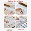 Set 4 Thanh chia ngăn tủ quần áo, ngăn kéo bàn làm việc sắp xếp đồ đạc gọn gàng 37x11cm