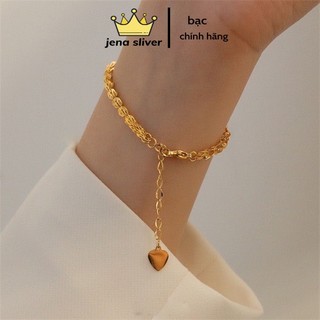 lắc tay đuôi phụng hot trend , bạc chuẩn cao cấp , hàng đẹp sawscs nét - jena sliver