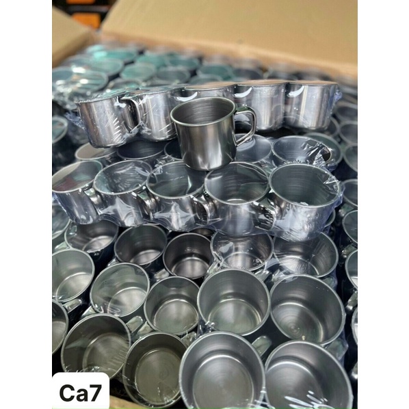 Ca inox 7cm - cốc uống nước inox có quai | Shopee Việt Nam