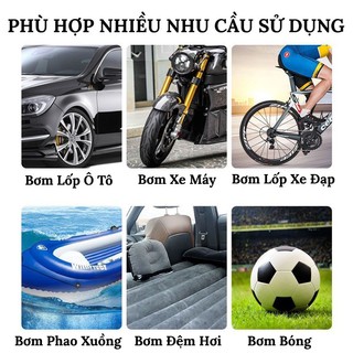Bơm Lốp Ô Tô Điện Tử Tự Ngắt SUITU ST-5002 Có Đèn Chiếu Cực Sáng, Kèm Hộp Dụng Cụ Vá Đa Năng CarZone