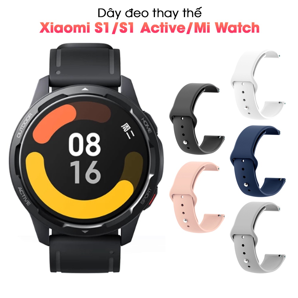 Dây đeo thay thế silicone Xiaomi Watch S1 S1 Active Mi Watch