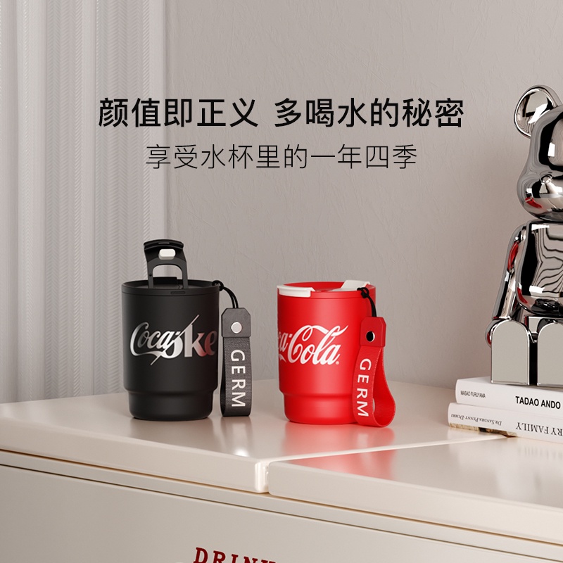 Ảnh Cốc giữ nhiệt germ Coca-Cola lớp bên trong thép không gỉ 316 390ml 3