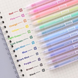 Set 12 Bút Bi Trong Suốt Màu Sắc Ngọt Ngào