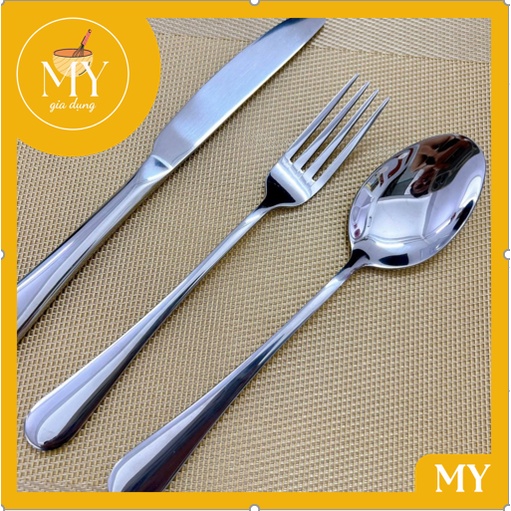 Bộ Dao nĩa muỗng ăn bít tết,thiết kế sang trọng sáng bóng Inox CAO CẤP