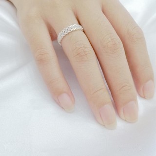 nhẫn kim tiền . bạc ý s925 , thân nhẫn dày , sáng làm kỹ-  jena sliver