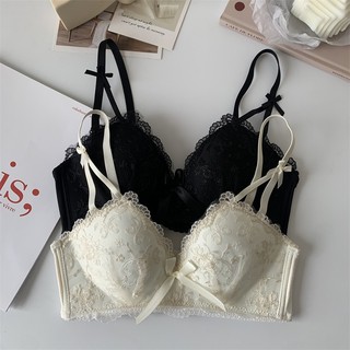 Áo lót Thêu Hoa Không Dây Nâng Ngực 3 / 4 Mỏng Nhẹ Thời Trang Quyến Rũ Dành Cho Nữ