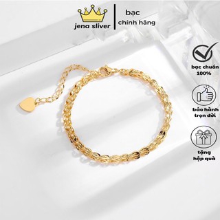 lắc tay đuôi phụng hot trend , bạc chuẩn cao cấp , hàng đẹp sawscs nét - jena sliver