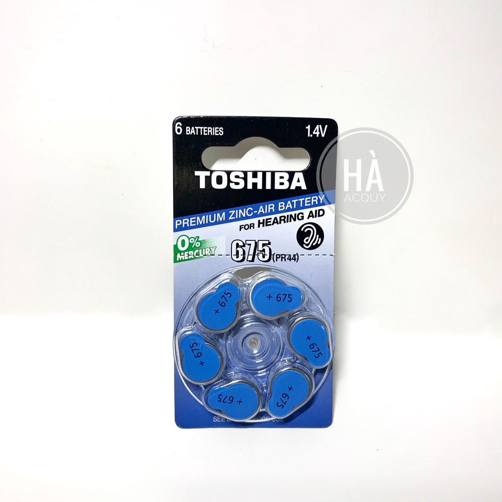 6 Viên Pin trợ thính Toshiba size 675, PR44, 1.4V - Chính hãng | Shopee ...