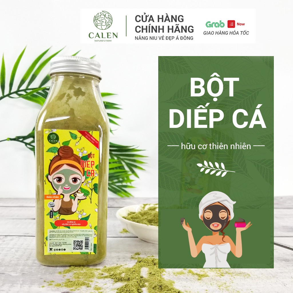 Bột diếp cá Calen ngăn ngừa mụn cám , giảm táo bón thanh nhiệt giảm nóng trong Calen Herb Powder
