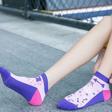 Tất vớ vải cotton co giãn hoạ tiết độc đáo phong cách Ulzzang Hàn Quốc cho nam nữ