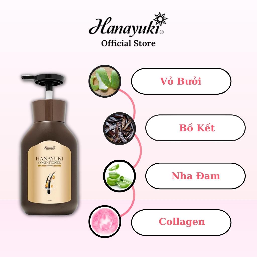 Ảnh Dầu Xả Hanayuki Conditioner Ngăn Ngừa Rụng Tóc Kích Thích Mọc Tóc Hanayuki Chính Hãng 2
