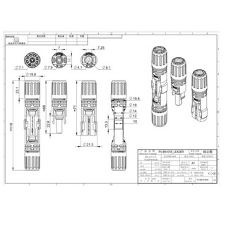 Jack MC4 Leader 1500V cao cấp chuyên dùng kết nối tấm pin mặt trời