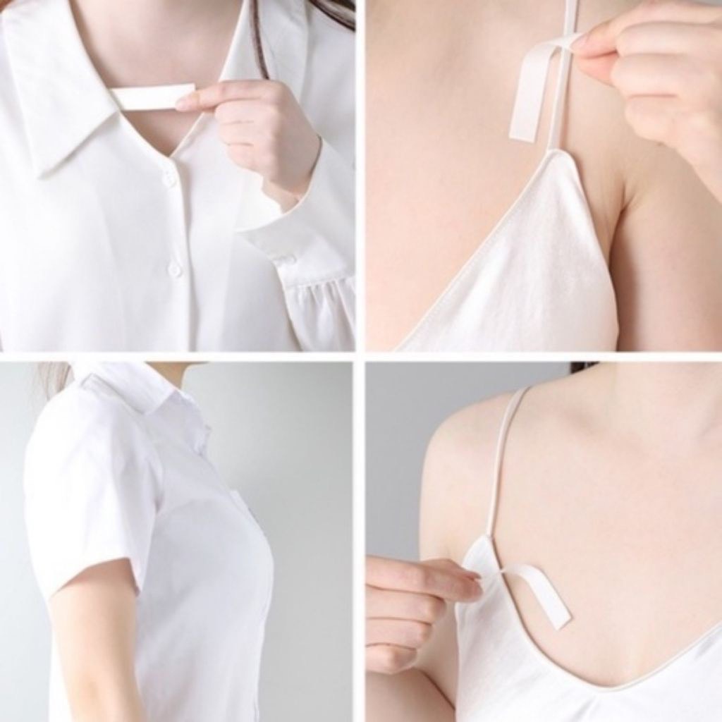 Túi 36 Băng Dính Cố Định Quần Áo - Miếng Dán 2 Mặt Trong Suốt Chống Lộ Áo Váy 0137