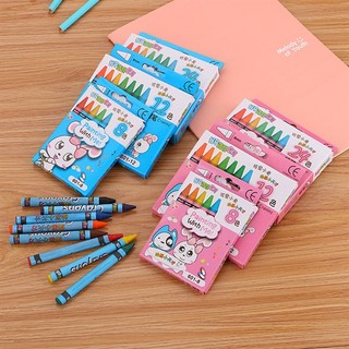 3 Hộp Màu Sáp 8/12/ 24 Màu Thỏ Trắng - Thỏ Hồng VPP