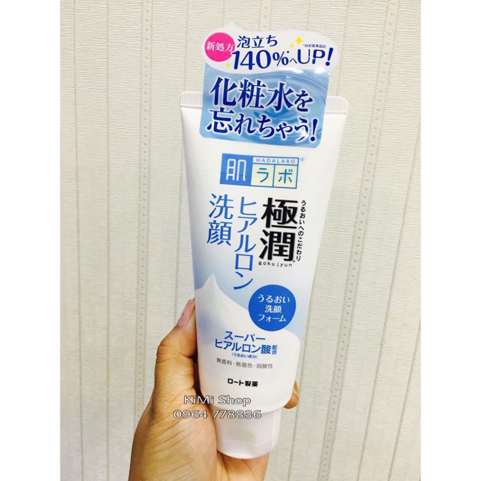 Sữa rửa mặt Hada Labo Gokujyun Hyaluronic Acid Face Wash 100g Shopee