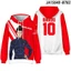 YB1 XANH KHÓA Áo Dài Tay Áo Casaul Rời Unisex Áo Anime Thời Trang Hoody 3D In BY1