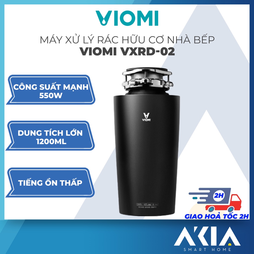 Máy xử lý rác thải hữu cơ nhà bếp Viomi VXRD-02 550W, dung tích lớn ...