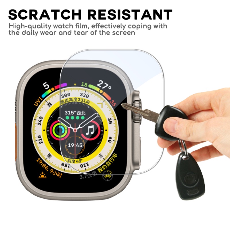 Bảo vệ màn hình Phim mềm bảo vệ toàn diện trong suốt cho Apple Watch 46MM Series 11 10 9 8 7 6 SE 5 4 3 45MM 41MM 40MM 44MM 38MM 42MM cho iWatch Ultra 2 49MM Không có kính