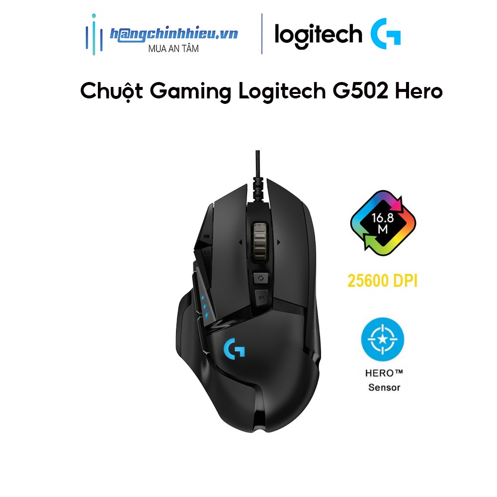 [Mã BMLTB200 giảm đến 100K đơn 499K] Chuột Gaming Logitech G502 Hero