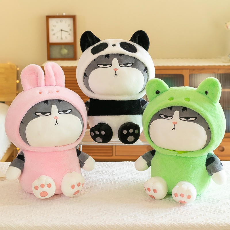 Gấu Bông Mèo Hoàng Thượng Cosplay 3 Màu – Mèo Bông Cao Cấp Gấu Bông Viny