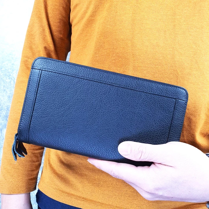 Clutch cầm tay nam da bò thật CL140 (Đen/Nâu) - 100% da bò thật, BH 3 năm
