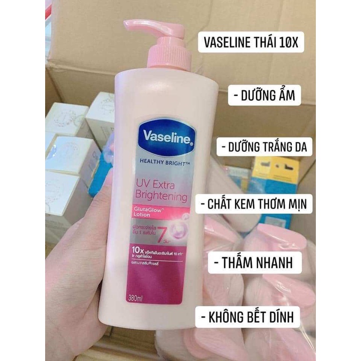 Sữa dưỡng thể Vaseline 320ml UV Lightening 10X Thái lan