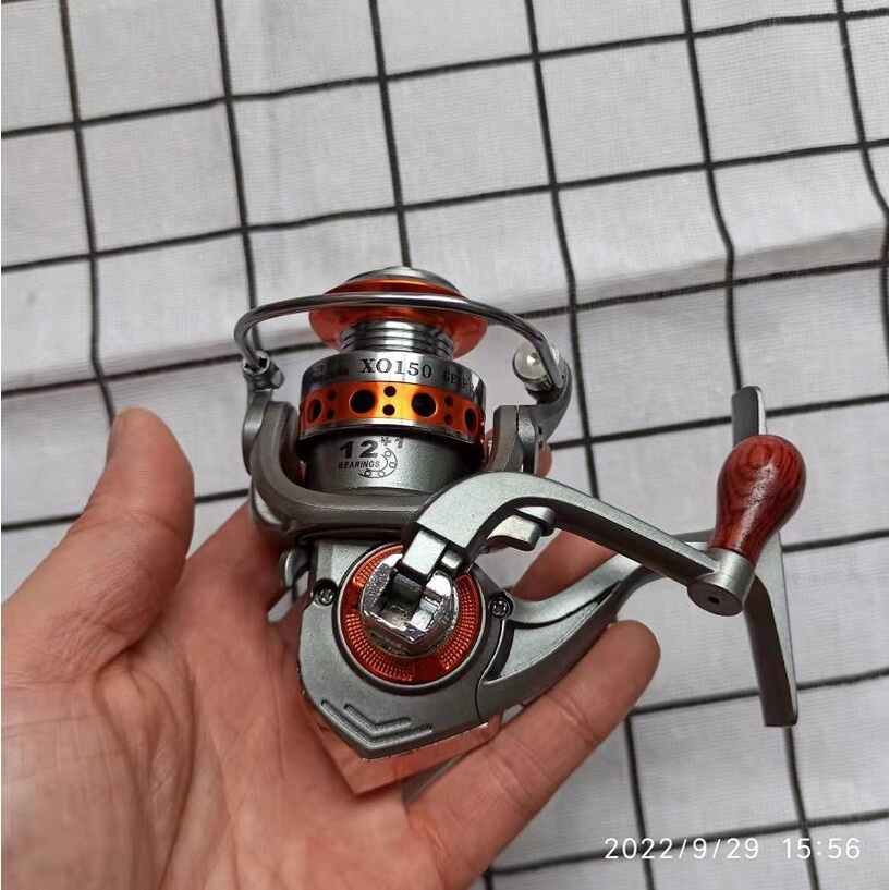 Cuộn Kim Loại Tốt Nhất Mini Quay Câu Cá Ngoài Trời Mesen Macing Sea Rod Gear Giải Quyết Mesin Udang Pancing Reels GT500