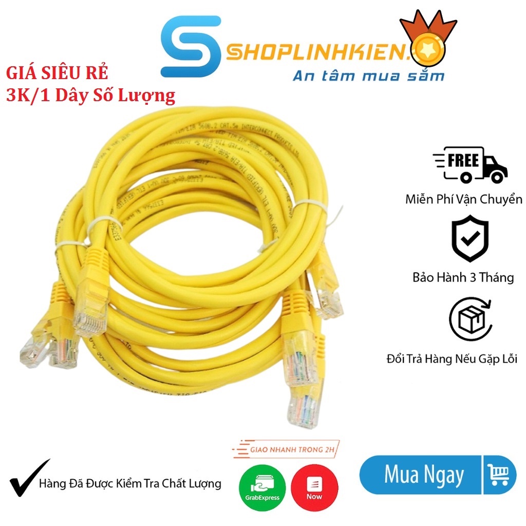 Dây Mạng LAN 1.5m Bấm Sẵn 2 Đầu CAT5E Dây kết nối internet cho modem ...